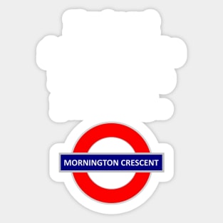 Follow the rules - Mornington Crescent light text Sticker